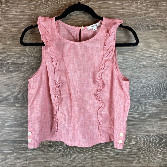 Madewell Bellflower Ruffle Tank EUC Size Medium - Picture 3 of 8
